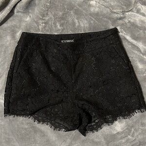 Express Lace Black Shorts size 0